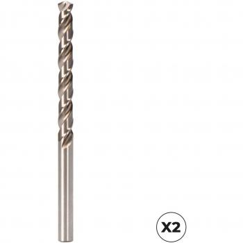 Pack 2 brocas cilíndricas cortas HSSE DIN-338N inox 3,25mm Iz27445 Koma Tools