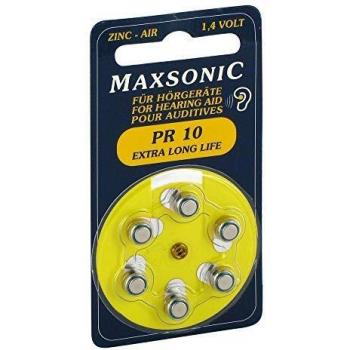 BATTERIEN f.Hörgeräte Maxsonic PR10 6 St