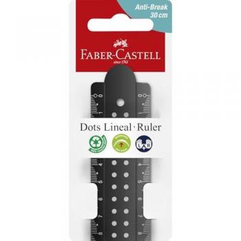Reglas Faber-Castell Dots 30 cm – Paquete de 6 Unidades