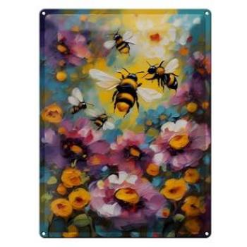 Kunststoff-Bee-Flower Wall Art 12×18 cm – Femer GmbH