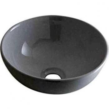 HUDSON REED - Ashbury Lavabo d'Appoggio Rotondo per Bagni - Lavandino Bagno con Design Moderno - Ceramica Bianca - Senza Fori per la Rubinetteria