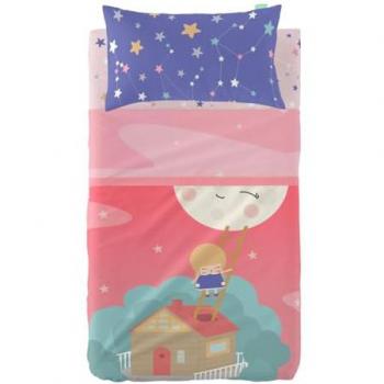 Sängkläder HappyFriday Happynois Moon Dream Multicolor för babysäng 2 delar