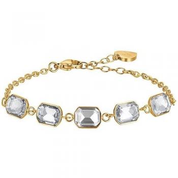 Pulsera Elegante Luca BK2513 con Cristales Blancos