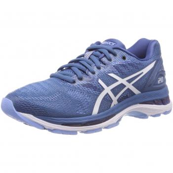 ASICS Women's Gel-Nimbus 20 Running Shoes, Azure/White 401
