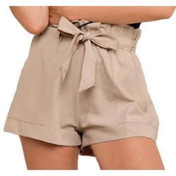 Ladies Beach High Waist Bandage Shorts