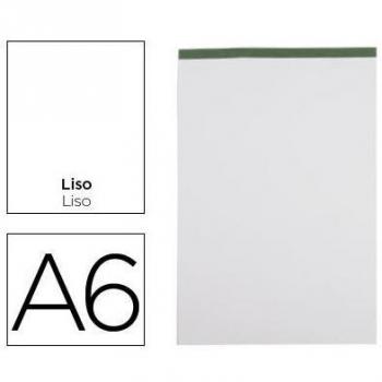 Bloc-notes A6 80 feuilles lisses 60 g/m² perforé sans couverture