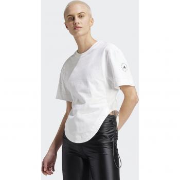 Stella McCartney Adidas Women's White T Shirt Size Medium Cropped Hem