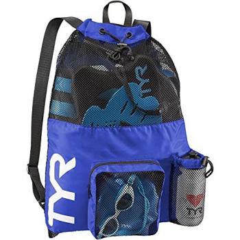Mochila TYR Big Mesh Mummy 40L azul oscuro