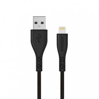 Energizer HardCase USB-Kabel – USB-A-auf-Lightning-Verbindungskabel, MFi-zertifiziert, 1,2 m (schwarz, USB 3.2 Gen 2x2)