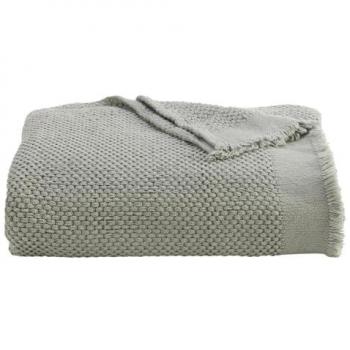 Christy Madeira Breeze Blue Fringe Blanket – 140 × 180 cm