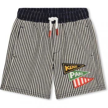 Bermuda en jean pour garçon Kenzo KIDS 14A rayé bleu