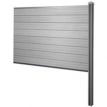 Valla Cortavientos Sarthe WPC 188 cm Gris