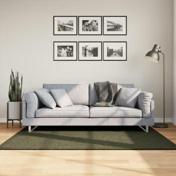 Koberec HUARTE krátky vlas mäkký umývateľný lesný zelený 120x170 cm