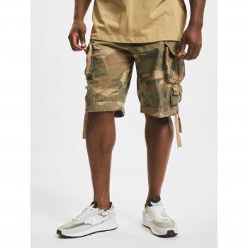 Brandit Kurze Hosen Savage mit Gürtel, Light Woodland, XL