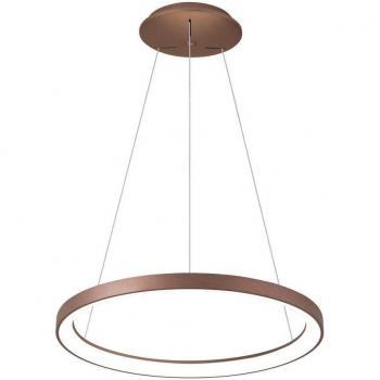 MEROPE 600 lampadario pendente LED 42W CCT dimmerabile 58cm Caffè