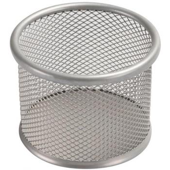 Pojemnik Na Przybory Office Set Metalowy 90X68mm Srebrny / Q-CONNECT