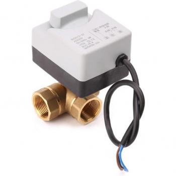 Robinet motorisé à tournant sphérique 3 voies AC220V DN20
