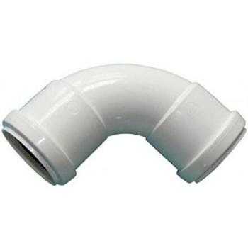 FloPlast Push Fit Waste Bend Swept - 92.5 Degree x 40mm White