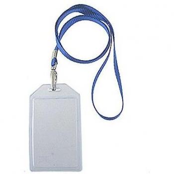Clear Soft Plastic Vertical Name Badge Holders