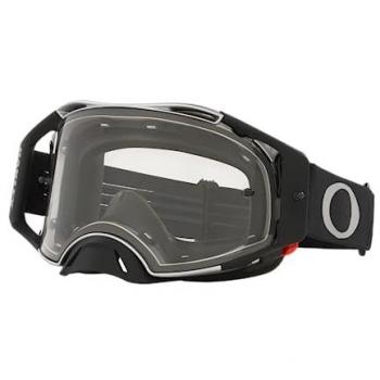 Oakley Maschera Cross Airbrake Clear Tuff Blocks Nera Gunmetal