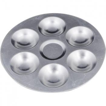 Palette ronde en aluminium 6 puits 5,31 pouces PPYY