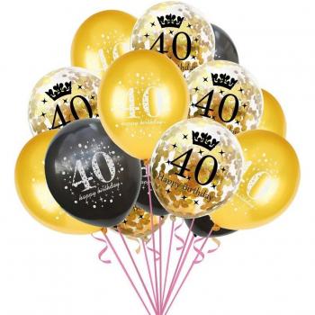 FêteNum BallonMix 15 – 16/18/30/40/50/60/70/80/90 An – Latex