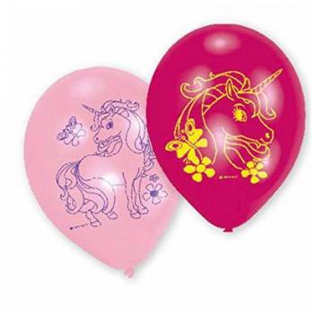 Bezaubernde Einhorn Ballons - 6 Stück, 23 cm, perfekte Partydekoration