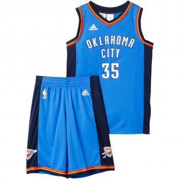Chándal Infantil Adidas 140 con colores Azul Naranja y Blanco