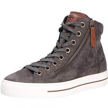 Paul Green Plateausneaker, Schnürboots, Grau, mit Außenreißverschluss