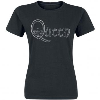 T-Shirt Queen Logo Donna Nero - S-XL