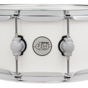 DW Design Series 6x14 Gloss White Maple Snare