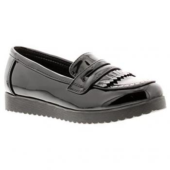 Miss Riot Girls Abbie Slip-On School Shoes - Size UK 2