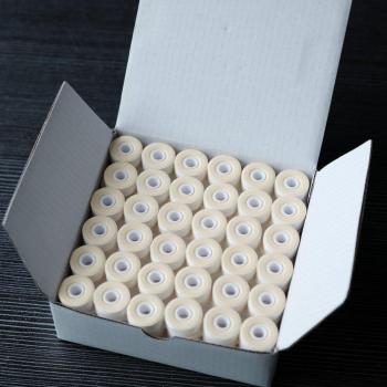 144pcs 110m Long White Polyester Bobbin Thread Type L