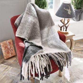Plaid Grigio e Nero