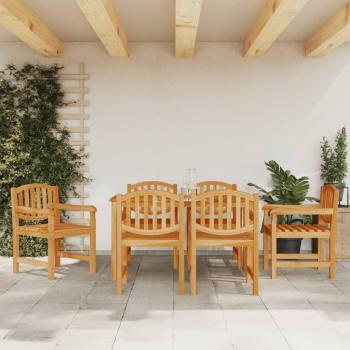 Vidaxl 7-Piece Solid Wood Dining Set