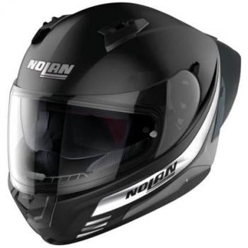 Casco Deportivo Nolan N60-6 Negro y Plata (M)