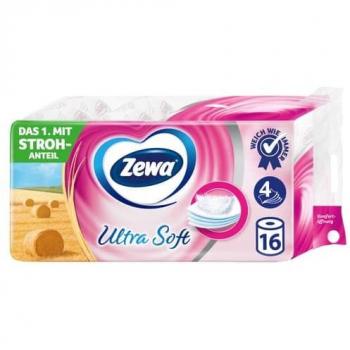 Zewa Toilettenpapier Ultra Soft 4-lagig, 16 Rollen