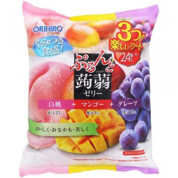 Orihiro Konnyaku Jelly Pesca Bianca Mango Uva 20g x 24