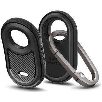Spigen Rugged Armor Cover com Mosquete – Galaxy SmartTag 2 Preto