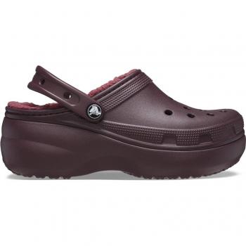 Zoccoli Crocs Classic Platform Donna Foderati Dark Cherry EU 36-37