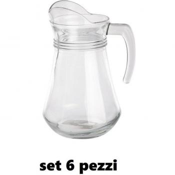 Ensemble de 6 Carafes en Verre 1,3 Litres