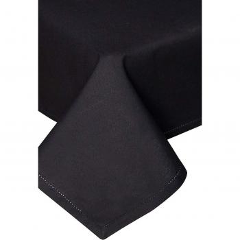 Black Cotton Tablecloth 140 x 180 cm