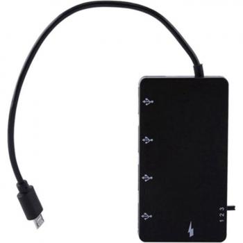 Micro-USB OTG Hub with 4 Ports and Power Supply
