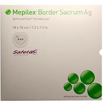Mepilex Border Sacrum Ag Schaumverband 18x18 cm steril
