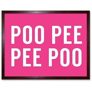 Bathroom Laughter: Poo & Pee Wall Art