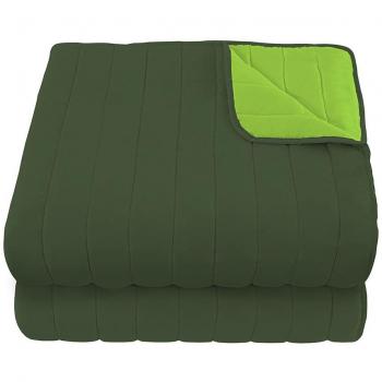 Trapuntino Elegant Doubleface Verde Mela-Verde Scuro