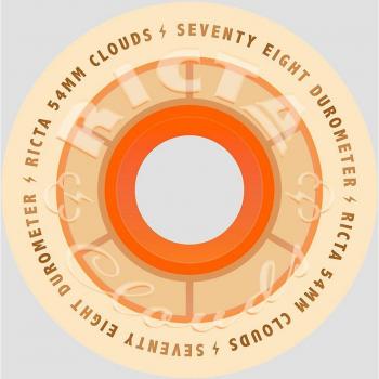 Ricta Hi‑Vis Clouds 78A Naranja – 54 mm con Ruedas de Seguridad