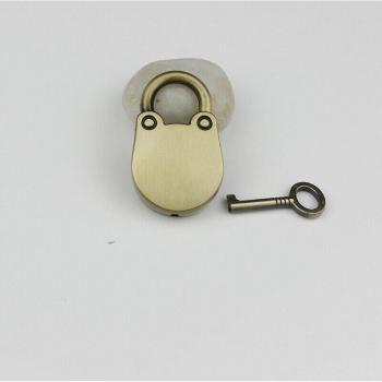Candado mini de metal con diseño de gato para maletas, cerradura de llave con bolsa para llaves, accesorios de decoración, 4 colores disponibles