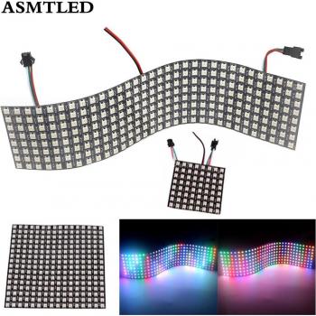 Programmable WS2812 Flexible LED Panel - Full Color Display (8x8, 16x16, 8x32 Pixels, DC5V)