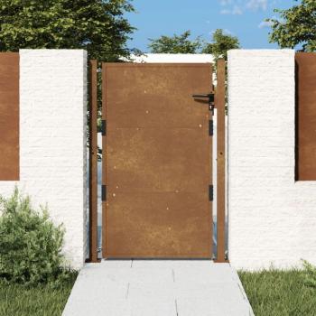 Portillon de jardin 105x155 cm acier corten